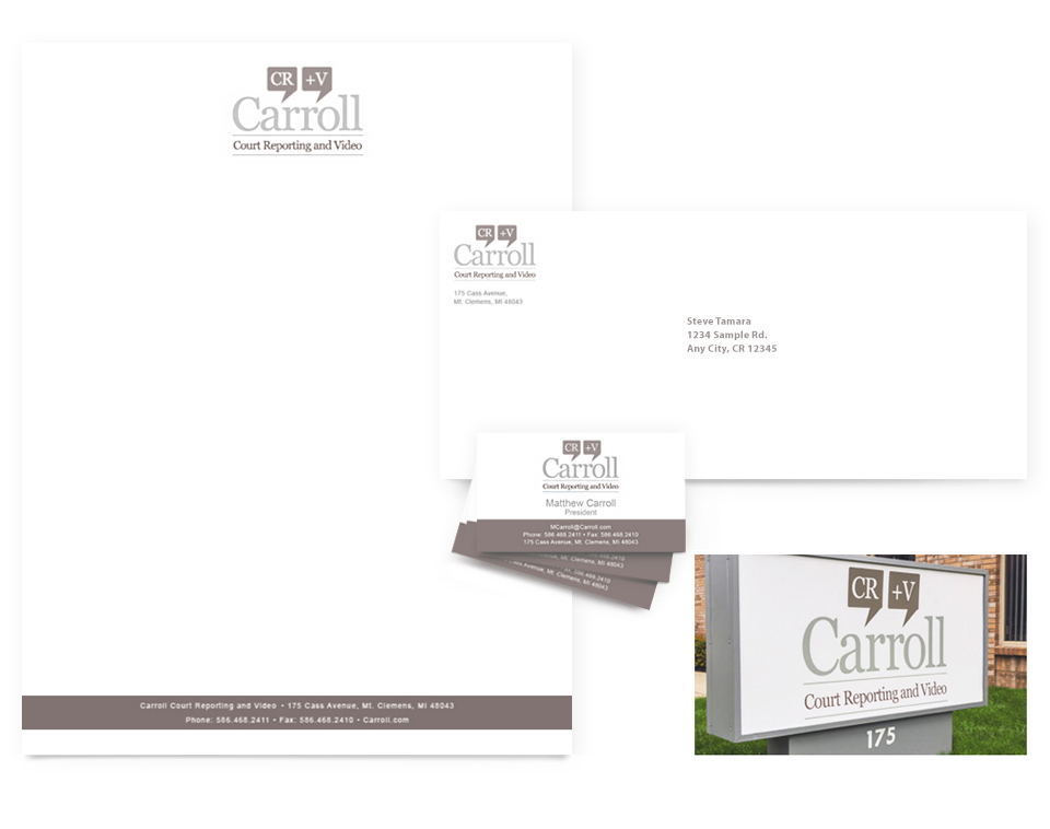 Stationary design including logo